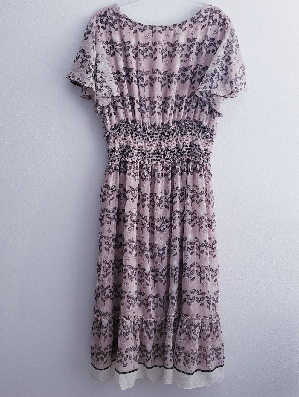 Max Studio Lady Bug Ruffle Mini Flowy Dress - Picture 6 of 11
